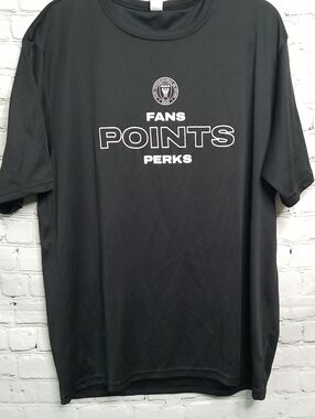 A4 Fans Points Perk Futbol shirt size Xlarge EUC